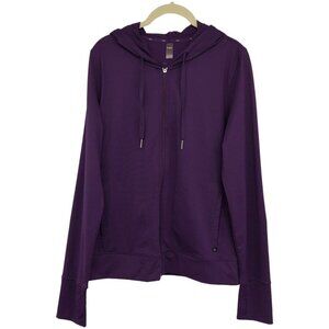 Hyba  Purple lightweight athletic zip hoodie size M